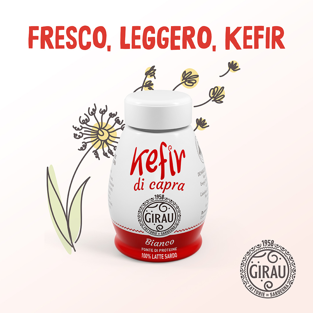 Arborea Girau Kefir di capra bianco- Packaging Design by SEDPLUS