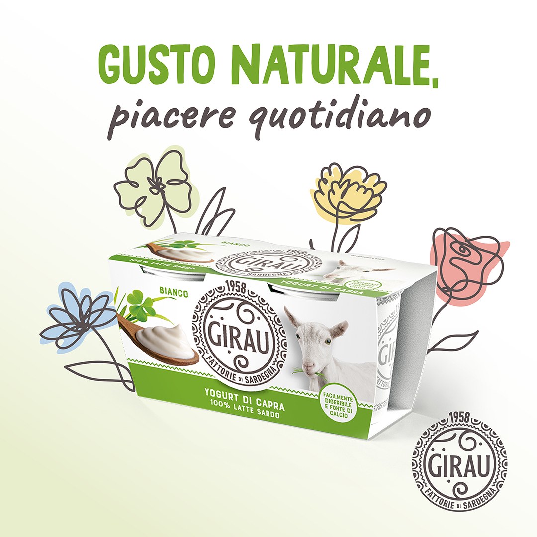 Visual Arborea Girau Yogurt di capra intero - Packaging Design by SEDPLUS