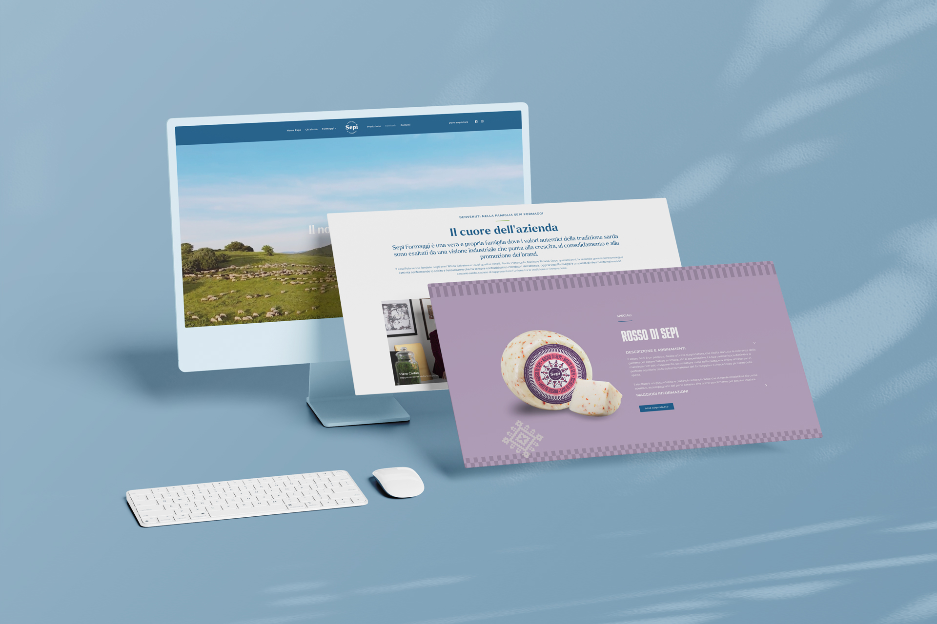 Sepi formaggi immagini sito web by SEDPLUS Agenzia creativa
